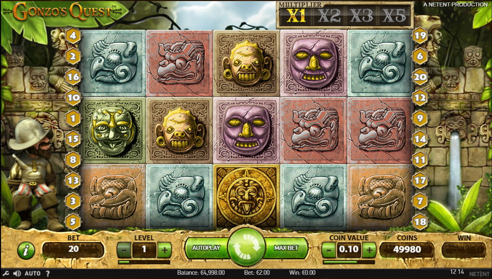 Der Gonzo's Quest Slot im AmunRa Casino