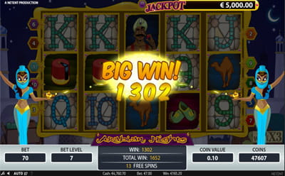 Arabian Nights Slot Bonusspiel