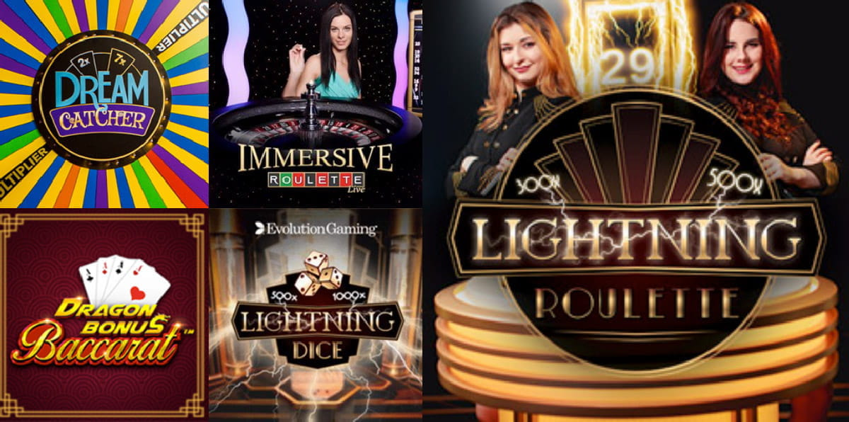 Live Casino mit Spielen von Pragmatic Play und Evolution Gaming