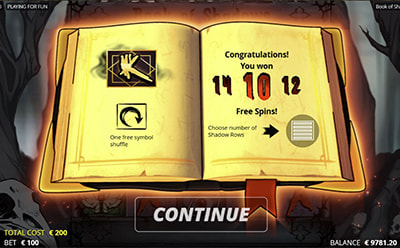 Book of Shadows Slot Freispiele