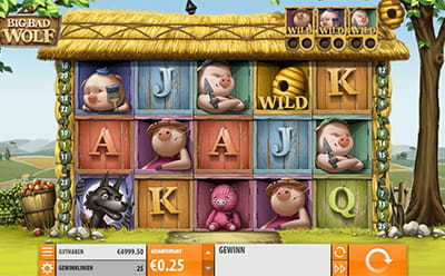 Der Big Bad Wolf Slot von Quickspin im Boomerang Casino.