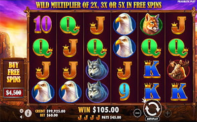 Buffalo King im Viggoslots Online Casino.