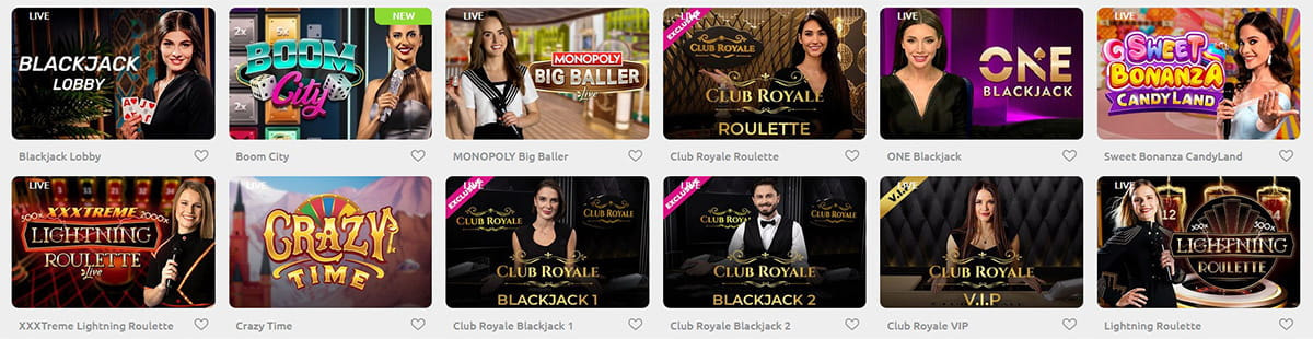 Cadoola Roulette, Blackjack & weitere Tischspiele