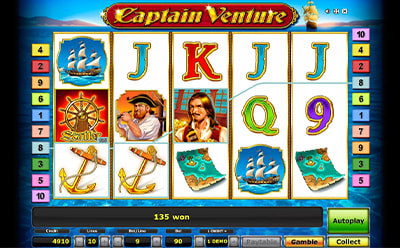 Captain Venture Slot Bonusspiel