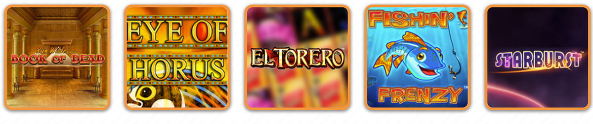 Die Spielauswahl in der Lobby des Cashi Mashi Casinos