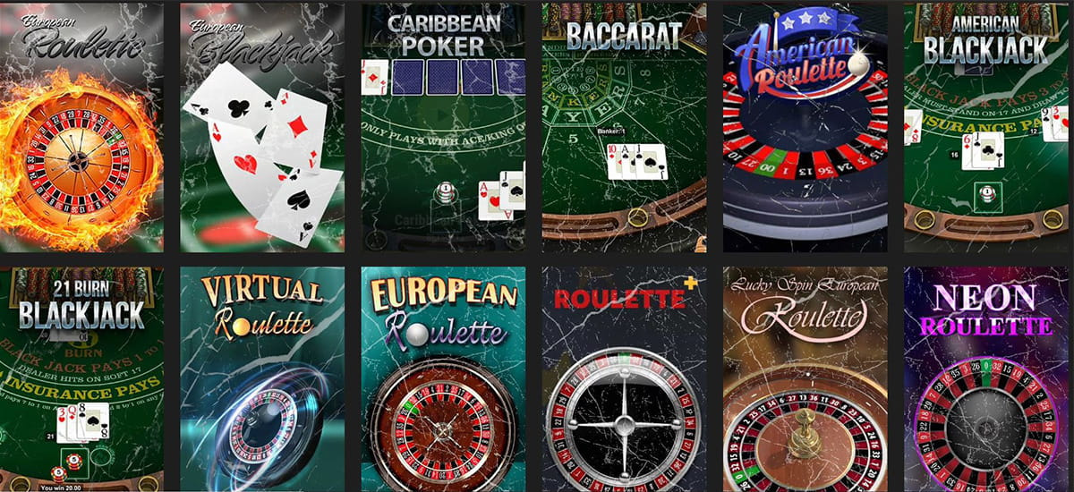 Casinoly Roulette, Blackjack & weitere Tischspiele.
