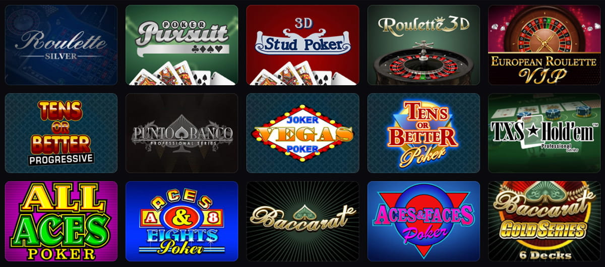 Das Casinomia präsentiert eine Vielzahl an Tischspielen wie Blackjack, Poker, Baccarat und Roulette.