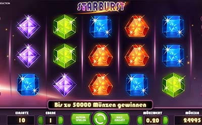 Spielt jetzt den Starburst Slot im Casombie Casino.