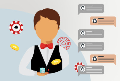 Chat mit einem Croupier im Live Casino