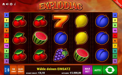 Explodiac im Palmslots Online Casino