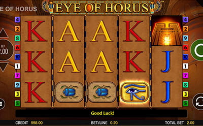 Eye of Horus in der Winfest Online Spielhalle