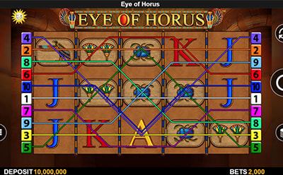 Eye of Horus in der AdmiralBet Online Spielhalle.