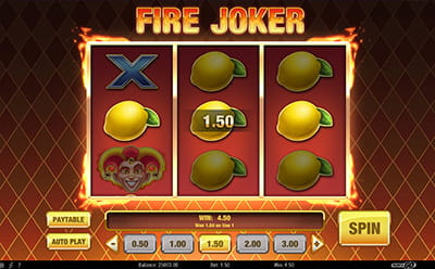 Fire Joker im PlayJango Online
Casino.