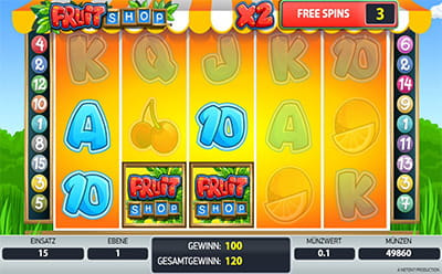Der Slot Fruit Shop von NetEnt.