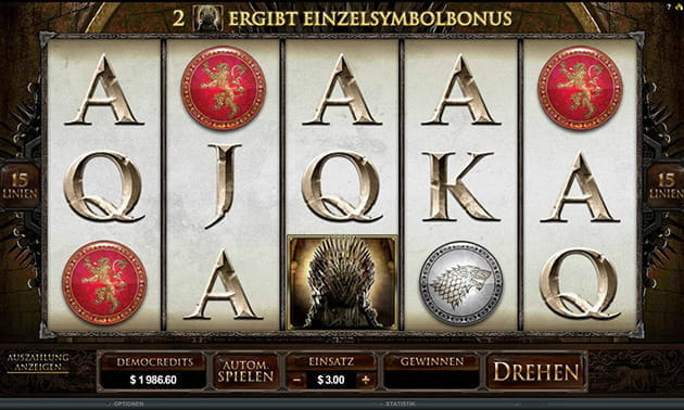 Der Game of Thrones 15 Lines Slot im Überblick