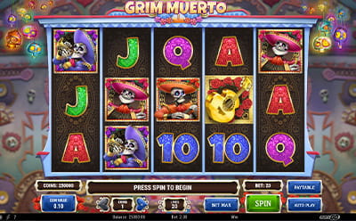 Grim Muerto in der Partyslots Online Spielhalle
