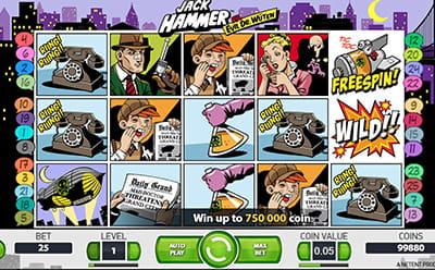 Der Slot Jack Hammer im Ocean Breeze Casino.