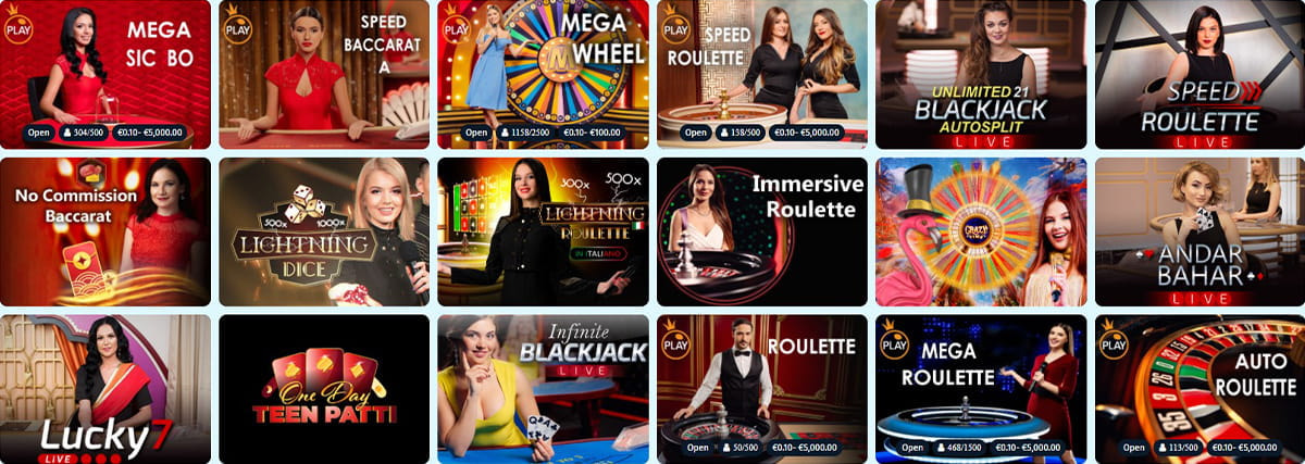 Das Lapilanders Casino Tischspiele Angebot.