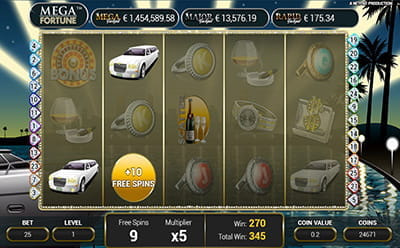 Mega Fortune Freispiele