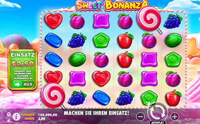 Der Slot Sweet Bonanza von Pragmatic Play.