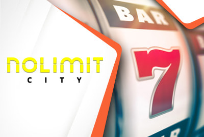 Das Nolimit City Logo und ein Slot Symbol.