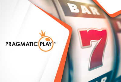 Das Pragmatic Play Logo und ein Slot Symbol.