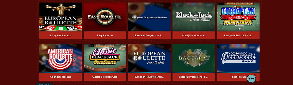 Im RANT Casino erwarten euch Tischspiele wie Blackjack, Roulette, Poker und Baccarat.