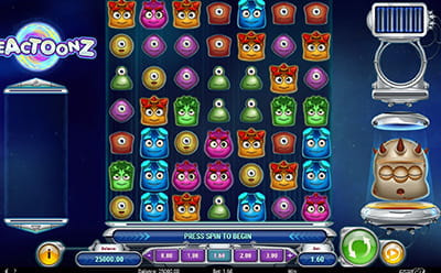 Reactoonz in der Operator Casumo Spielhalle