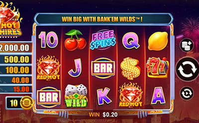 Red Hot Sapphires in der DrückGlück Online Spielhalle