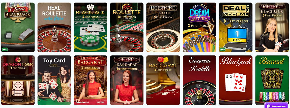 Slots Palace Roulette, Blackjack & weitere Tischspiele