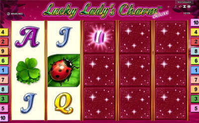 Die Bonus Features bei Lucky Lady's Charm.