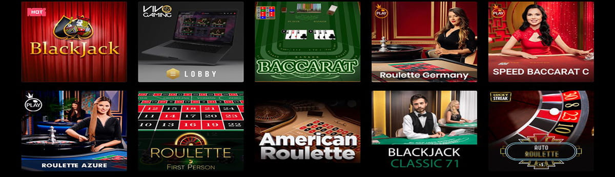 Bei dem Angebot an Tischspielen kann Spin Samurai auf ganzer Linie überzeugen