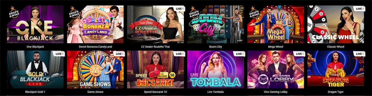 Spinamba Roulette, Blackjack & weitere Tischspiele