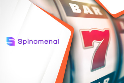 Das Spinomenal Logo und ein Slot Symbol