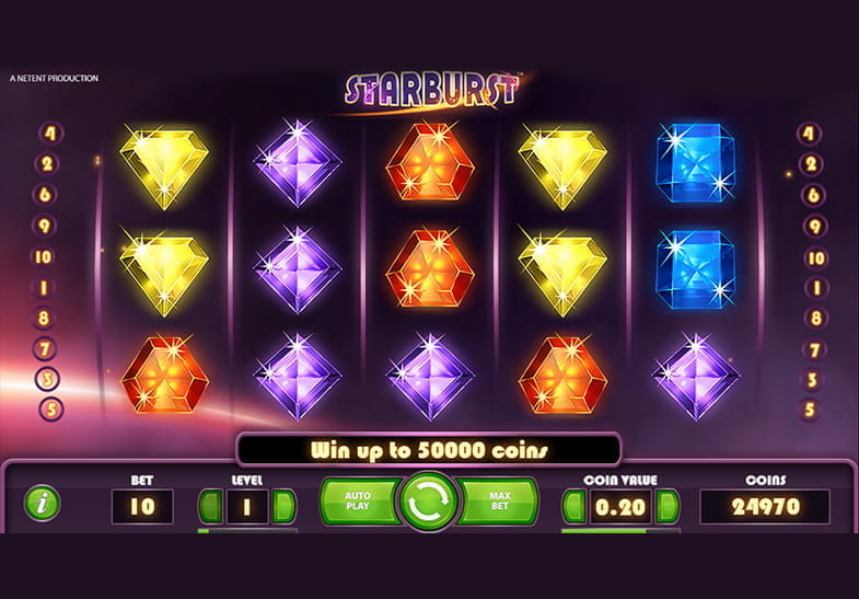 Starburst Slot kostenlos spielen
