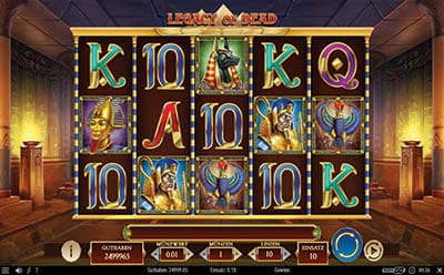 Der Legacy of Dead Online Spielautomat von Play'n GO im Stelario Casino..