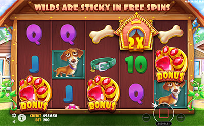 The Dog House Slot Bonusspiel.