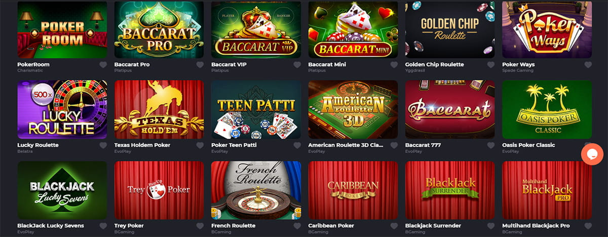 Time2Spin Roulette, Blackjack & weitere Tischspiele.