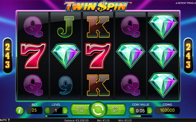 Twin Spin in der Partyslots Online Spielhalle