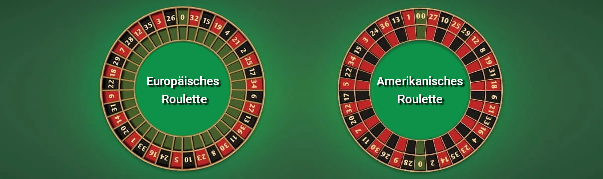 Unterschiede des Amerikanischen Roulette Rads zur europäischen Variante