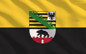 Das Wappen von Sachsen-Anhalt