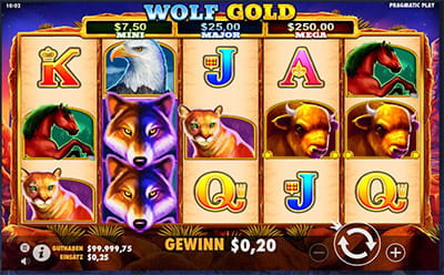 Der Slot Wolf Gold bei JackpotPiraten.