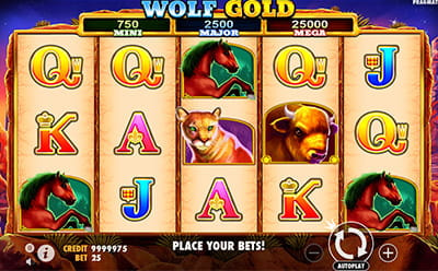 Wolf Gold in der NetBet Online Spielhalle.