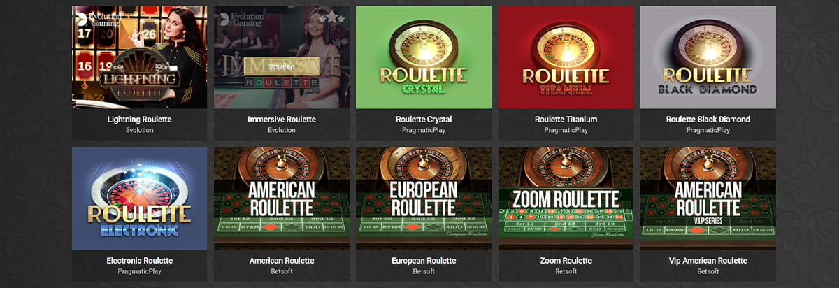 Woopwin Roulette, Blackjack & weitere Tischspiele.