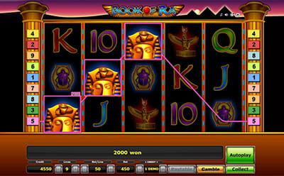 Der Spielautomat Book of Ra.