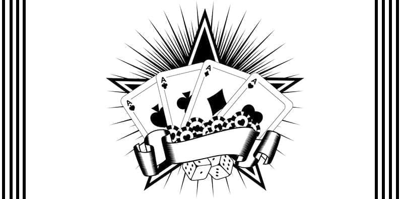 Ein Kartendeck Tattoo